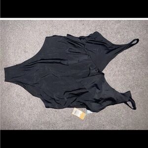 Black One-Piece Swimsuit plus size